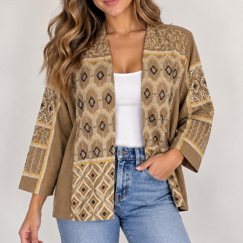 Vintage chicos brown and beige